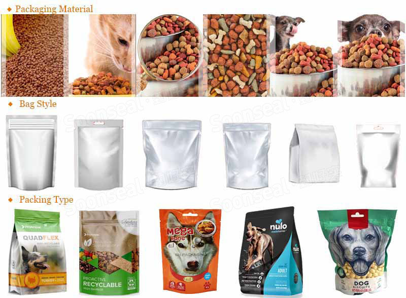 Fully Automatic Pet Food Rotary Premade Pouch Doypack Packing Machine With Multihead Weigher