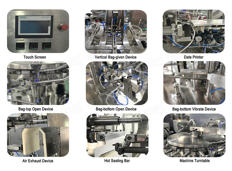 Automatic Rotary Protein Powder Premade Bag Packing Machine