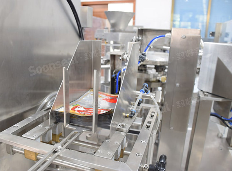 Stand Up Pouch Rotary Doypack Filling And Sealing Machine With Multi Weigher