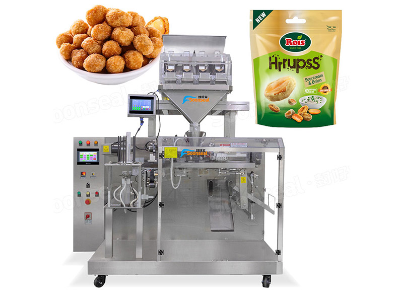 Horizontal Snack Packing Machine With 4 Linear Weigher For Granule