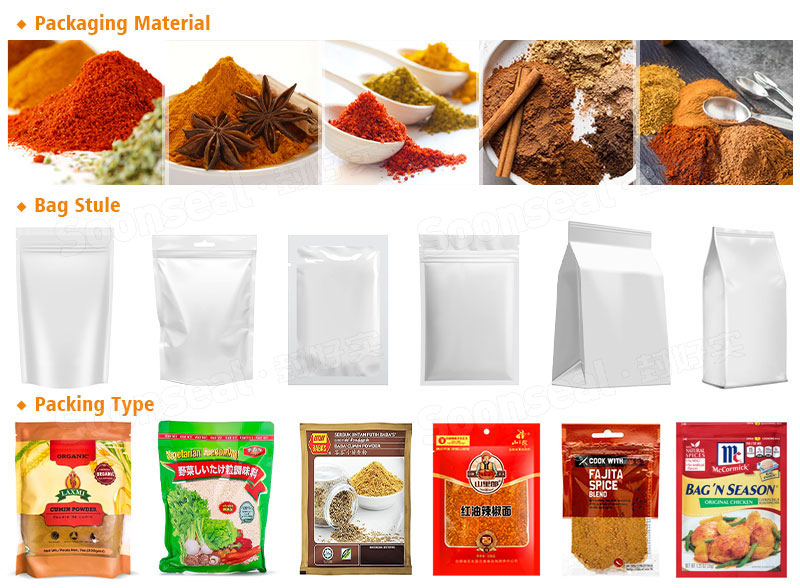 Horizontal Doypack Spice Powder Pouch Packing Machine