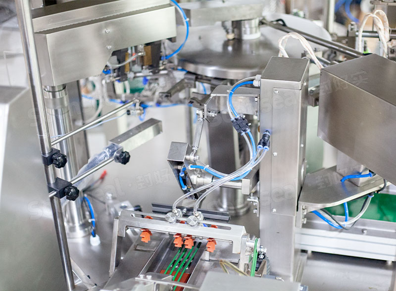 High Speed Rotary Doypack Packing Machines With Multi Weigher For Cannabis