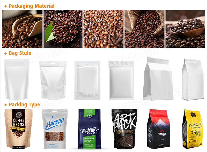 Multifunction Rotary Coffee Bean Packing Machine With Multi Weigher