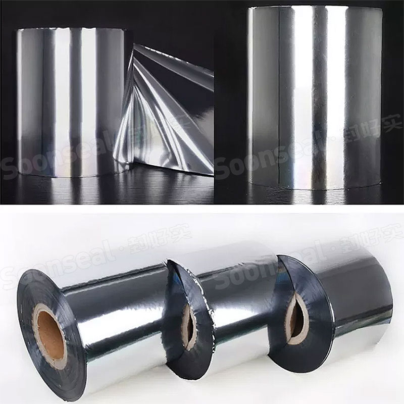 Laminated Aluminum Foil Plastic Rolls Metalized Film