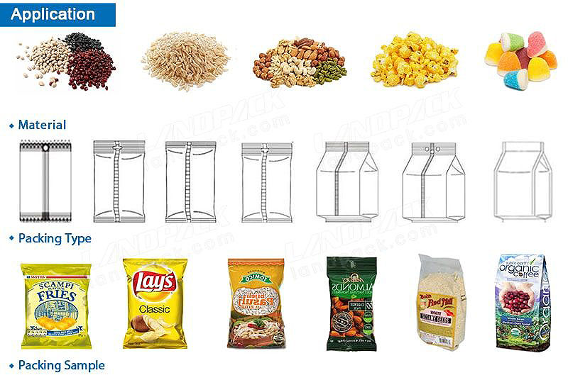 Auto Vertical Form Fill Seal Potato Chips Packing Line