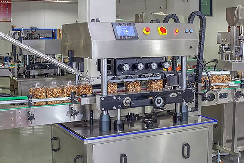 Automatic Dry Fruit Bottle Weighing Filling Sealing And Capping Line