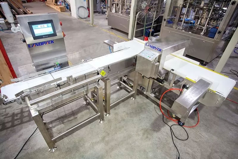 Automatic Dry Fruit Packing Machine With Metal Detector And Weight Sorting Scale