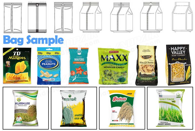 Rice Seeds Automatic Pouch Granule Packing Machine Grain Sunflower Seeds Chips Nuts Filler