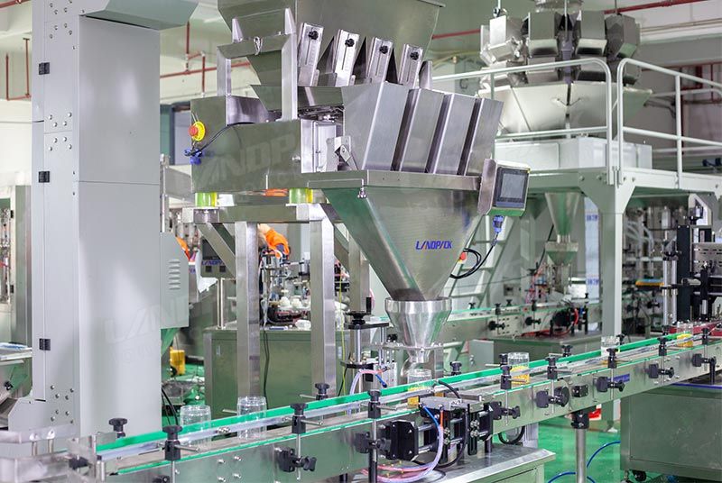 Automatic Dried Fruits Bottles Weighing Filling Capping and Labeling Lines