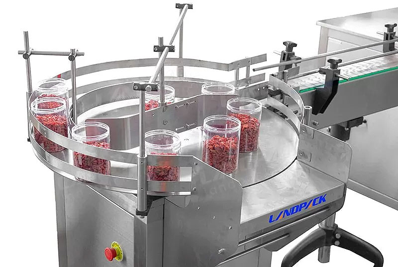 Automatic Pet Food Bottle Filling Capping Labeling Line