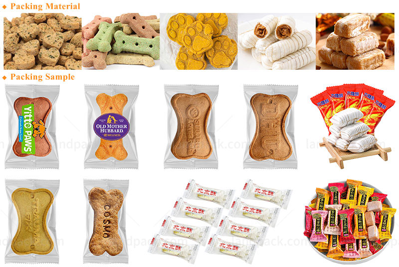 Automatic Pet Snack Food Biscuit Bread Dog Treat Counting And Packing Machine