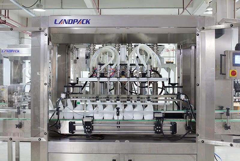 6 Heads Automatic Paste Filling Machine Line For Cream Shampoo Cosmetic