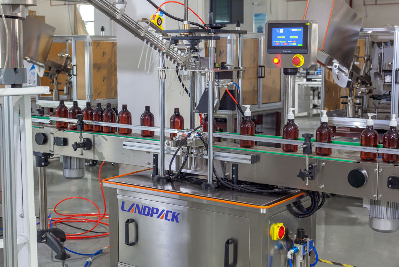 Automatic Hand Sanitizer Filling Capping Labeling Line With Coding Machine