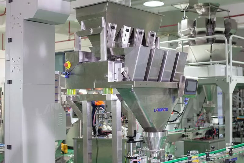 Automatic Nuts Bottles Weighing Filling Capping and Labeling Lines