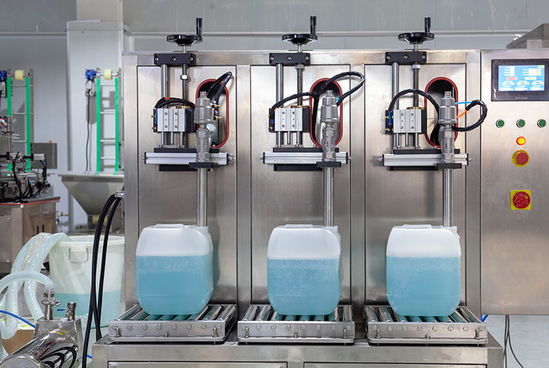 Automatic Big Bucket Liquid Detergent Weighing Filling Machine