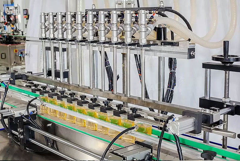 Automatic olive oil bottled filling machine