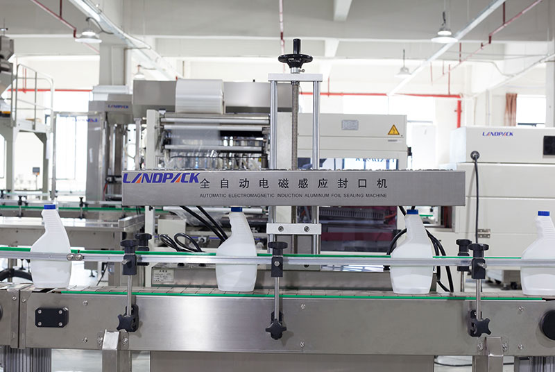 Automatic 6 Heads Filling Capping Labeling Line For Syrup
