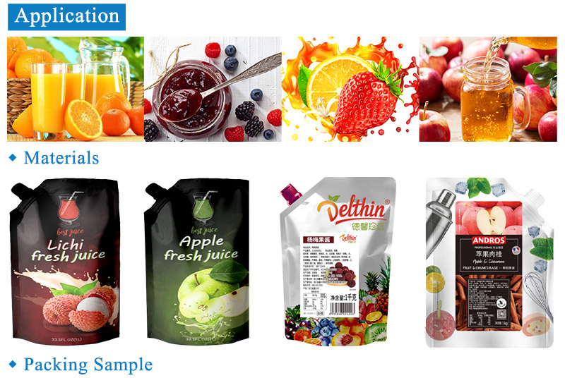 Economic Juice Premade Stand Up Pouch Doypack Filling Sealing Machine