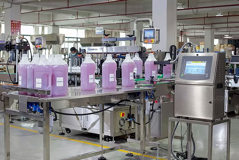 Full Automatic Liquid Filling Capping Labeling Line