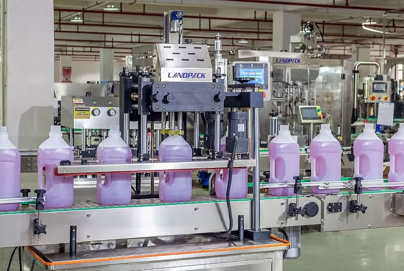 Full Automatic Liquid Filling Capping Labeling Line