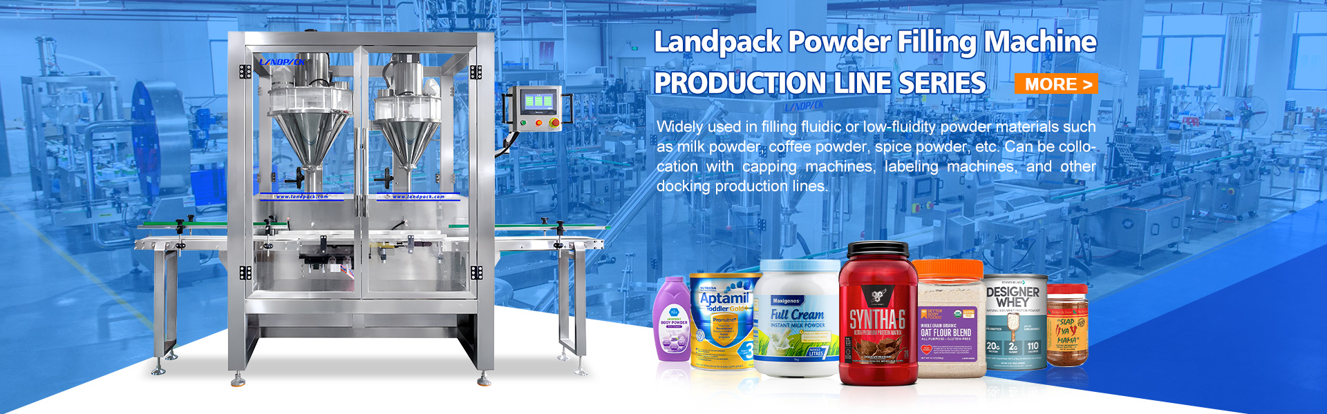 Landpack Powder Filling Machine Production Line Series