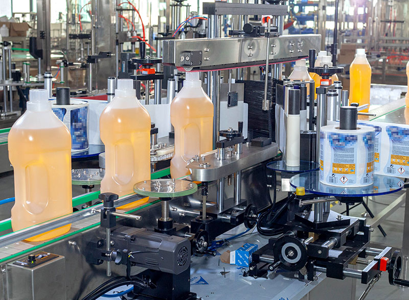 Automatic Detergent Liquid Tracking Bottling Filling Capping Labeling Line