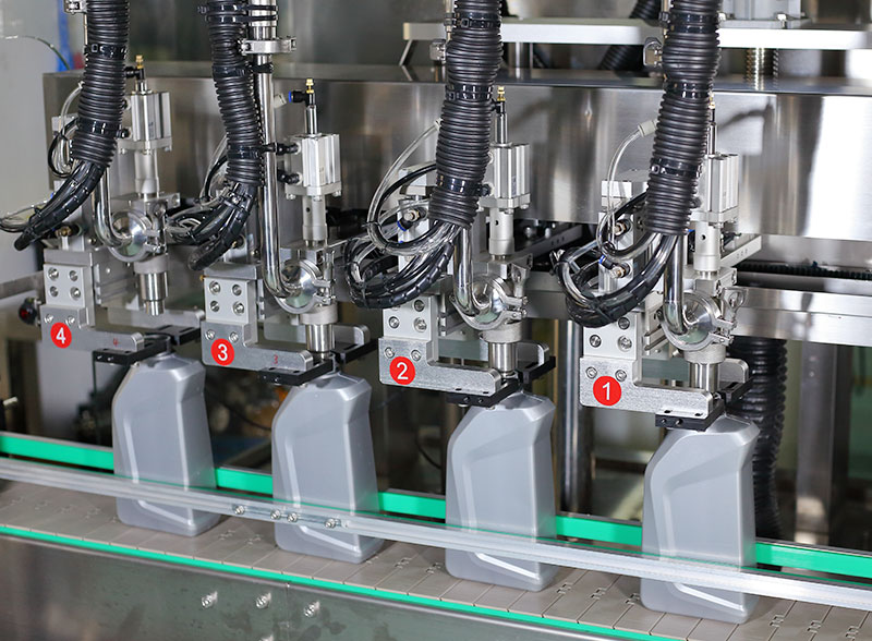 Semi Automatic Detergent Liquid Tracking Bottling Filling Machine