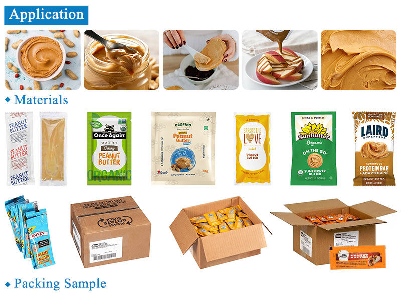 Automatic Multi Lane Peanut Butter Sachet Counting Packaging Cartooning Machine
