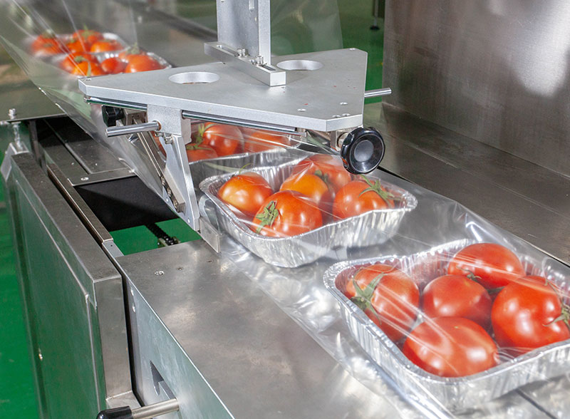 High Speed Reciprocating Flow Wrapping Machine For Tomato In Tray