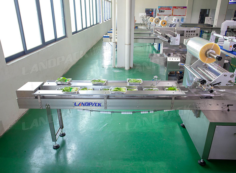 Automatic HFFS Fruit Vegetable Lettuce Wrapping Machine