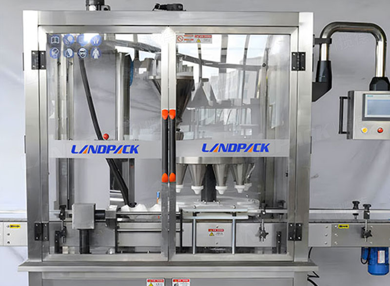 High Precision Pharma Powder Little Bottle Rotary Filling And Packing Machine