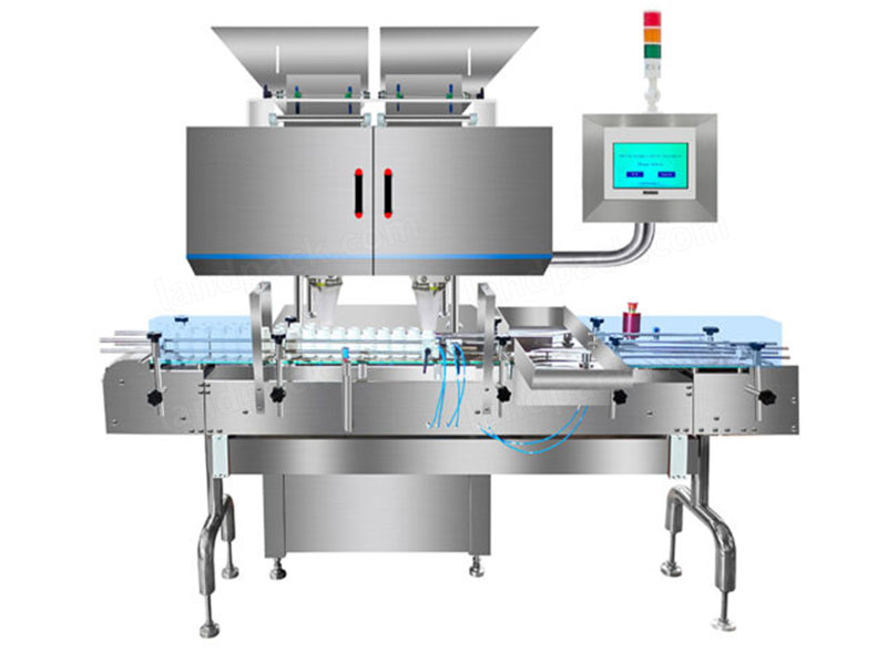 Automatic Pharmaceutical Tablet Capsules Bottle Counting Filling Machine Line
