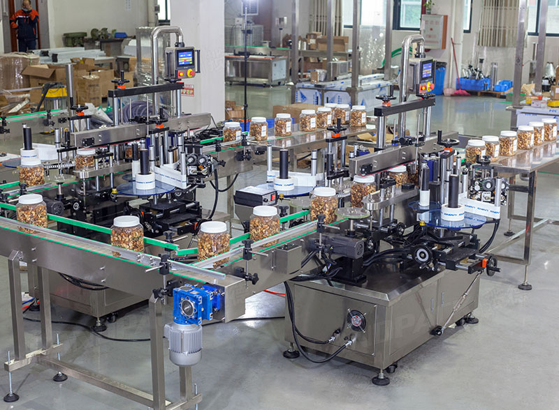 Automatic Coffee Bean Bottles Weighing Filling Machine Line With UV Sterilization
