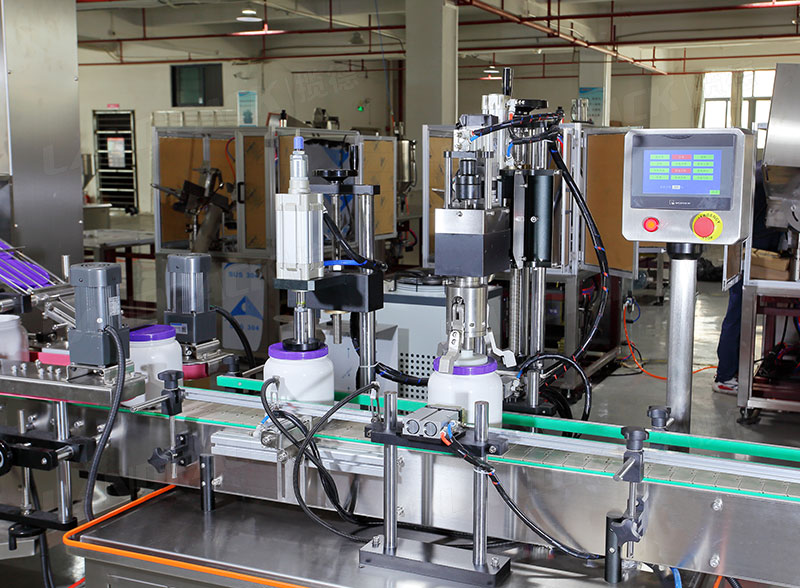 Automatic Coffee Powder Bottle Filling Capping Sealing And Labeling Line