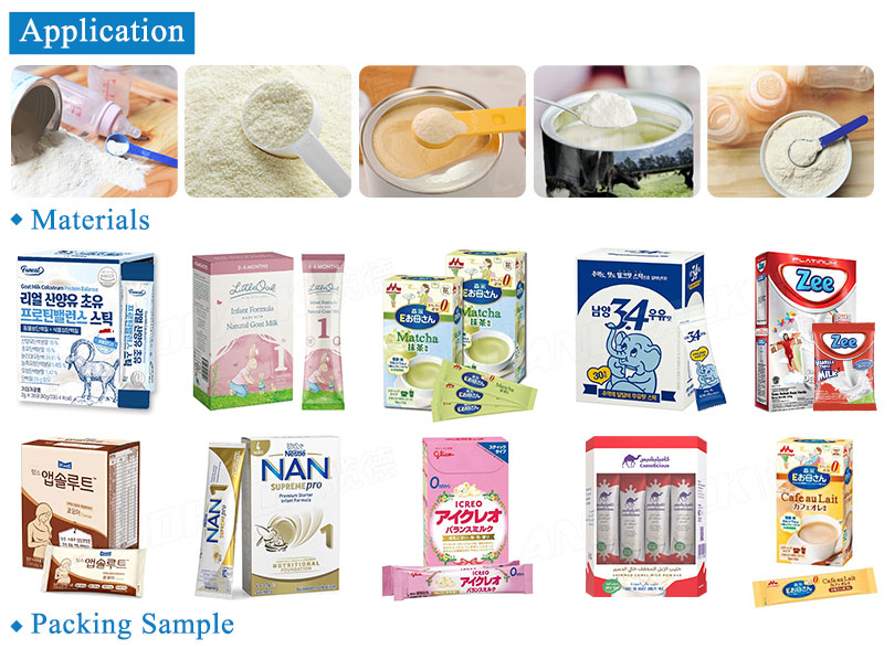 High Precision Multilane Milk Powder Packing And Cartoning Packaging Line System