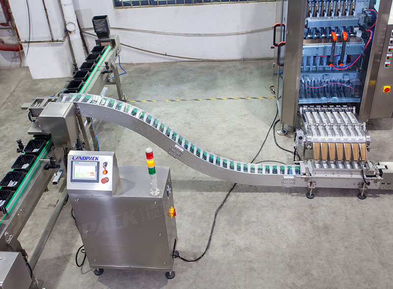 Multi Track Fruit Juice Stick Packing Machine With Counting Cartoning Machine