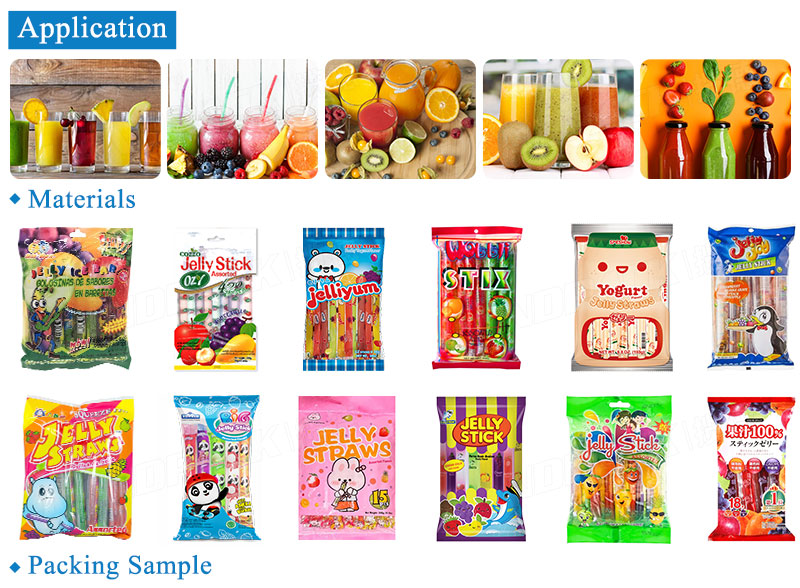 Automatic Fruit Juice Stick Bag Packaging Counting Into Pouch Machine Packing Line System