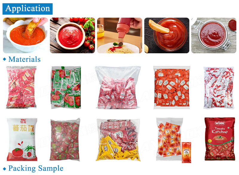 Automatic Multilane Jam Sachet Counting Into Bag Packaging Line