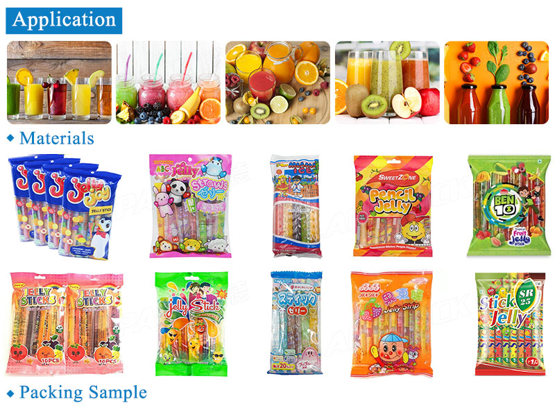 Automatic Ice Lolly Popsicle Stick Packaging Counting Into Pouch Packing Line